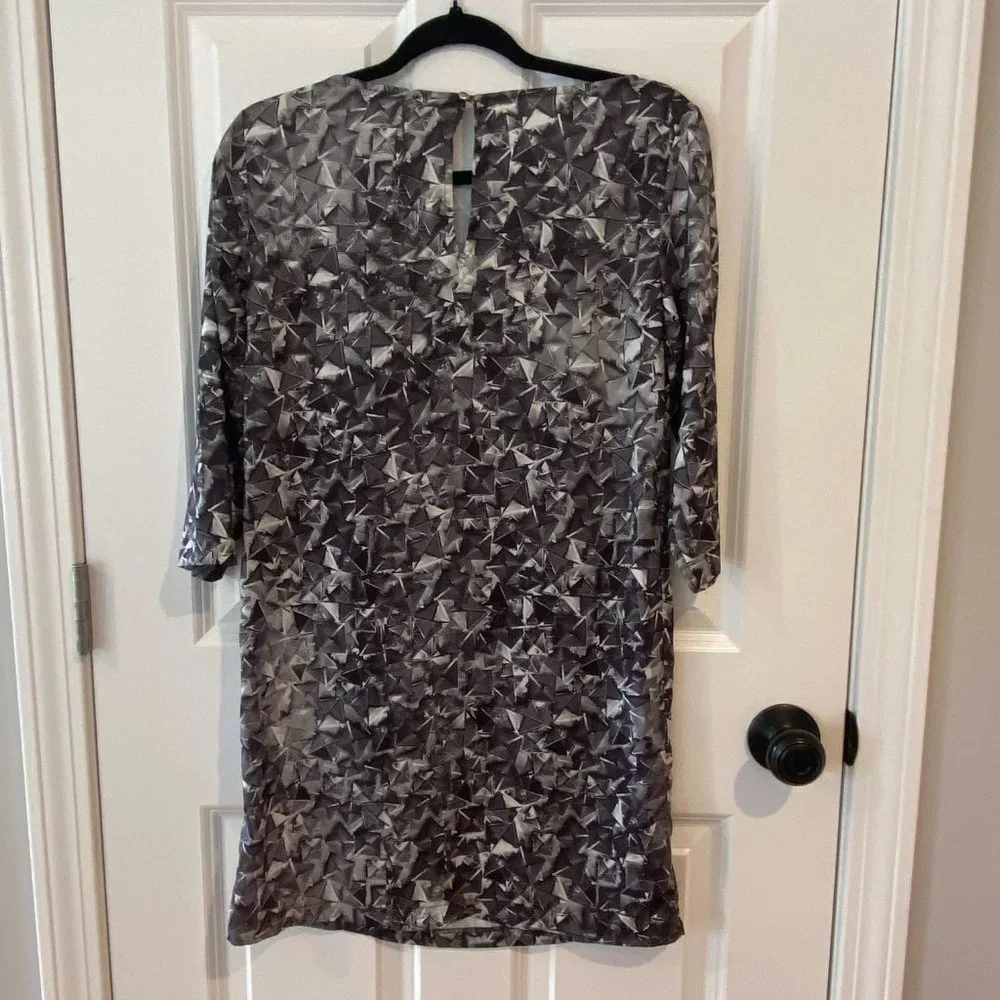 MNG Casual Stud Pattern Shift Dress - Size 4‎ - Picture 4 of 7